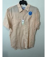 Izod Saltwater Relaxed Classic Dockside Chamber Cantaloupe Button Up Shi... - $33.82 CAD