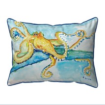 Betsy Drake Gold Octopus Extra Large Zippered Pillow 20x24 - £62.06 GBP