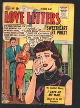 Love Letters #41 1955-Love triangle cover &amp; story-&quot;Ghost of An Old Romance&quot;-b... - $101.85