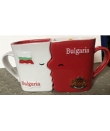 Set of 2 Interlocking Coffee Mugs Bulgarian Mug BULGARIA No Spoons Kissing - $289.21 MXN