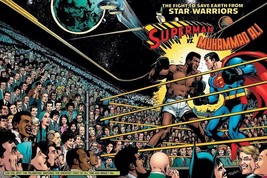 Muhammad Ali Vs Superman 8X10 Photo Boxing Picture Wide Border - £4.72 GBP