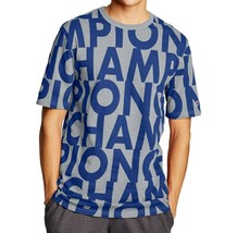 NWT CHAMPION MSRP $30.99 BIG TEXT BLOCK MEN&#39;S CREW NECK SHORT SLEEVE T-S... - £15.09 GBP