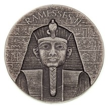 2017 2oz Silver Republic of Chad Egyptian Relic Series Ramesses II Coin - $136.08