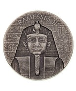 2017 2oz Silver Republic of Chad Egyptian Relic Series Ramesses II Coin - $150.02