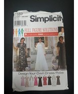 Simplicity Sewing Pattern 7163 Full Figure Dress Size 26W-32W Uncut  - $4.95