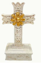 Distressed Beige Decorative Small 6&quot; Cross, New #AB-212 - $14.00 CAD