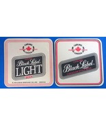 CARLING BLACK LABEL BEER set of 8 vintage unused thick paper coasters - $13.56 CAD