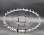 Large Vintage Heisey LARIAT Clear Glass Oval Sandwich/Torte Platter 1940&#39;s - £23.34 GBP