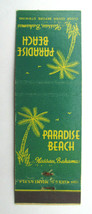 Paradise Beach - Nassau, Bahamas 20 Strike Matchbook Cover Matchcover - $2.00