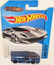 Blue Lambo Sesto Elemento Custom Hot Wheels Car  RedBull Series - $51.94