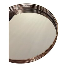 The Duel 11" Round Gold Rim Mirror Tray Decorative Table Vanity Centerpiece image 5