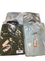 Orange247 Mens Long Sleeve Button Down Pinstriped  4 Shirts L 16-16.5 SKU 6877 - $119.68