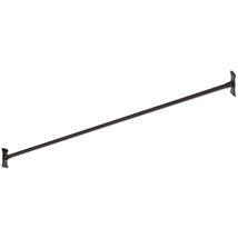 Signature Hardware 466736 48&quot; Straight Brass Shower Rod - Matte Black - $70.90