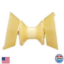 Seachoice Bow Roller w/Bells, 4" TPR, Gold/Yellow for Boat Trailer - $39.93