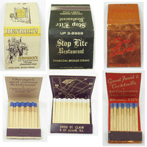 3 Vintage Matchbooks FULL Henrici&#39;s Chicago, Stop Lite Restaurant, Jim S... - $29.99