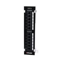 INTELLINET 560269 CAT-6 Wall-Mount Patch Panel, 12 Port, UTP  - $106.86 CAD