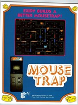 Mouse Trap Arcade Flyer Original 1981 Video Game Retro 8.5&quot; x 11&quot; Maze Vintage - £16.70 GBP