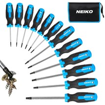 NEIKO 01377A Magnetic Torx Screwdriver Set | 12 Piece | T5  T40 | 6 Point Star H - £30.04 GBP