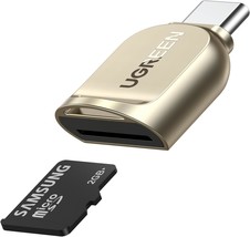 USB C Micro SD Card Reader C to Micro SD Card Adapter with Zinc Alloy External P - £24.55 GBP
