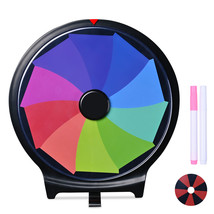 10&quot; Double Sided Prize Wheel 10 Slots Spinning Game Dry Erase Carnival - $51.99