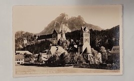 RPPC Vintage Postcard Real Photo Germany Füssen von Western Mit Säuling Bavaria - £18.36 GBP
