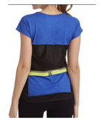 Moxie Cycling Women&#39;s Large  Top Zipper Back Pocket Stretch Blue - $21.50 CAD