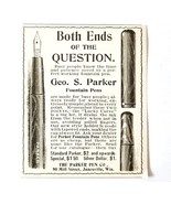 Parker Fountain Pens 1897 Advertisement Victorian Writing Instruments AD... - $19.99