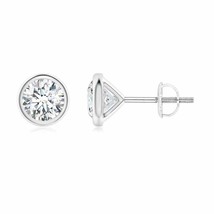 Authenticity Guarantee 
ANGARA 1 Ct Natural Diamond Martini Stud Earrings for... - £2,565.06 GBP