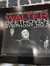 Bruno Walter: Beethoven Simfonia N º 5 &amp; 4 Álbum Raro - £178.58 GBP
