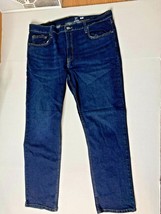 George Mens 40 x 30 Slim Jeans Blue Denim   - $14.85