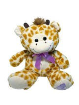 Hug Me Jungle Giraffe Plush Stuffed Animal Toy Heart Paw 11&quot; Happy And H... - $7.60