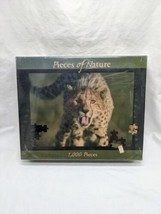 Pieces Of Nature Cheetah Tongue Roll 1000 Piece Puzzle Sealed - £31.14 GBP