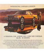 1977 Chrysler LeBaron Advertisement Vintage Automobilia Classic Car DWW13A - $458.48 MXN