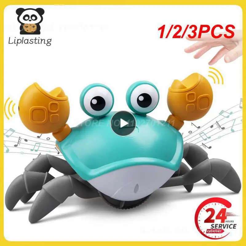 1/2/3PCS Crawling Crab Baby Toys with Music LED Light Up Musical Toys for - £15.08 GBP+