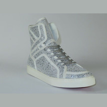 Men High Top Shoes By FIESSO AURELIO GARCIA ,Fancy Rhine stones 2402 White image 2