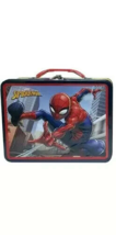 BRAND NEW 2022 Tin Box Co Marvel Spider-Man Swinging Metal Lunch Box - £19.46 GBP