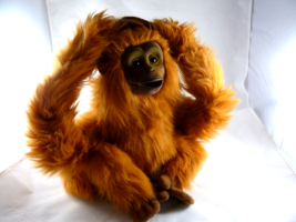 Vintage Animal Alley Toys R Us Monkey 2000 Hand Puppet Plush Orangutan 15&quot; - £17.13 GBP