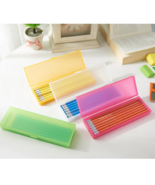 YZN Solid color plastic stationery box, pencil case - £7.84 GBP