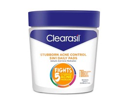 Clearasil Stubborn Acne Control 5in1 Daily Cleansing Pads, 90 ct. (Packaging may - £16.77 GBP