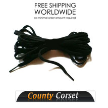 Tough laces corsetry lacing cord only spare white black sz - £5.54 GBP