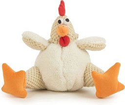 Checkers Fat Rooster Squeaker Plush Pet Toy for Dogs &amp; Puppies - £26.29 GBP
