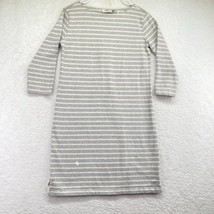 Vineyard Vines Womens Dress Size Small Gray White Stripe 3/4 Length Sleeve - £17.02 GBP