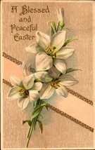 John Winsch &quot;A Blessed And Peaceful Easter &quot; -VINTAGE 1909 Embossed POSTCARD-BKC - £2.35 GBP