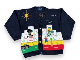 Fairy Tales on Parade by Judy Hand Embroidered Batman &amp; Robin Sweater 32... - £25.28 GBP