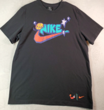 Nike Exploration T Shirt Unisex Large Black Short Sleeve Crew Neck Logo ... - $22.58