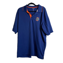 Florida Gators Antigua Men&#39;s Dark Royal Blue Classic Pique Polo Shirt Size XXL - £7.88 GBP