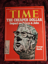 Time Magazine February 26 1973 Feb 2/26/73 George Shultz - £11.00 GBP