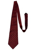Murano Red Tie Black Scorpion Pattern Textured Designer Necktie Classic ... - $14.40