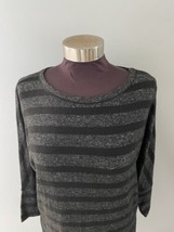 Black &amp; Gray Striped  Sweater Market Spruce Women&#39;s Size S Soft NEW - £17.73 GBP