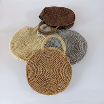 Free Shipping Craft Paper String Handbag HANDWOVEN, Tote Bag Straw Handbag#H236 - £46.44 GBP